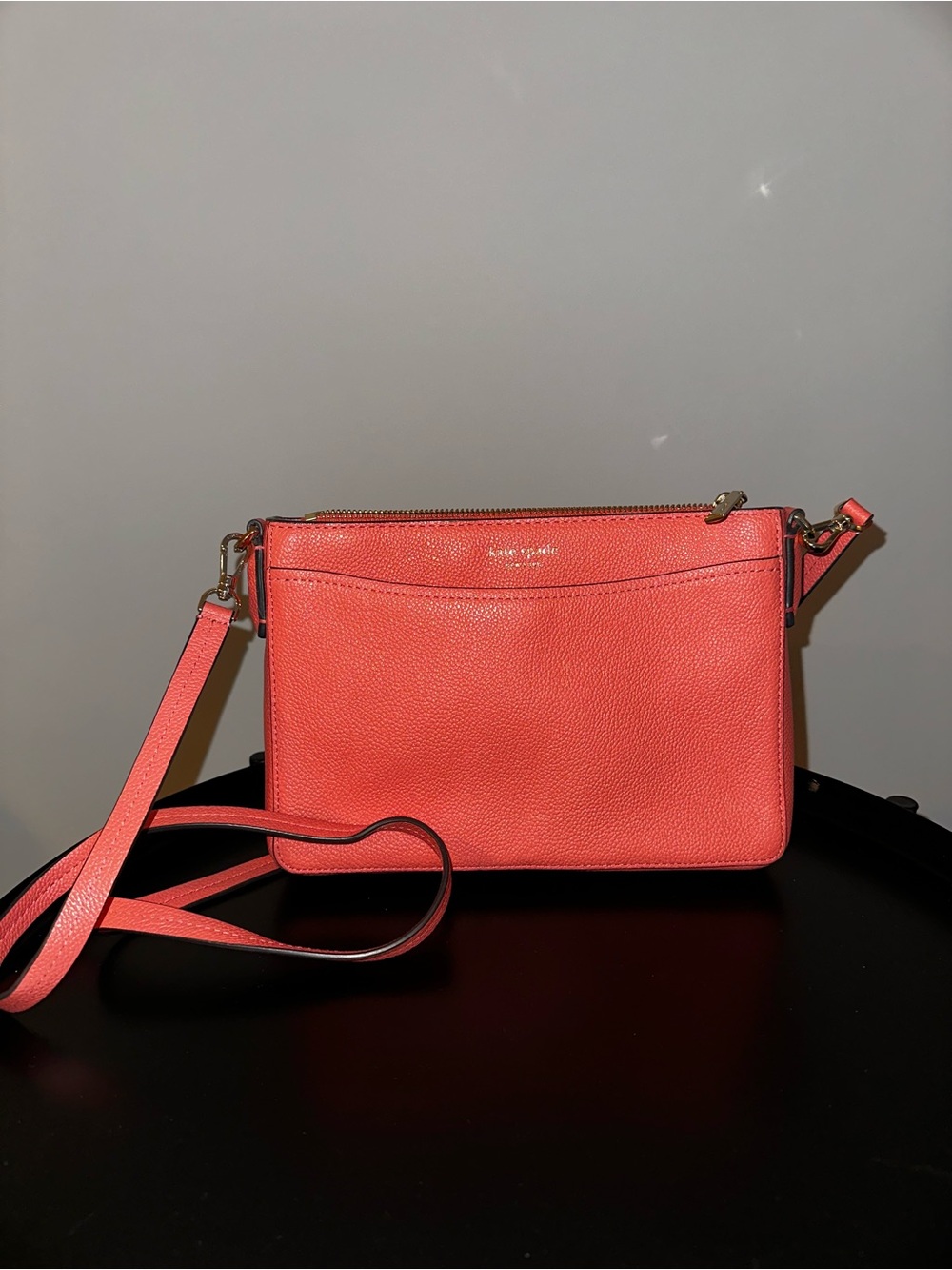 kate spade Coral-Pink Leather Crossbody Bag